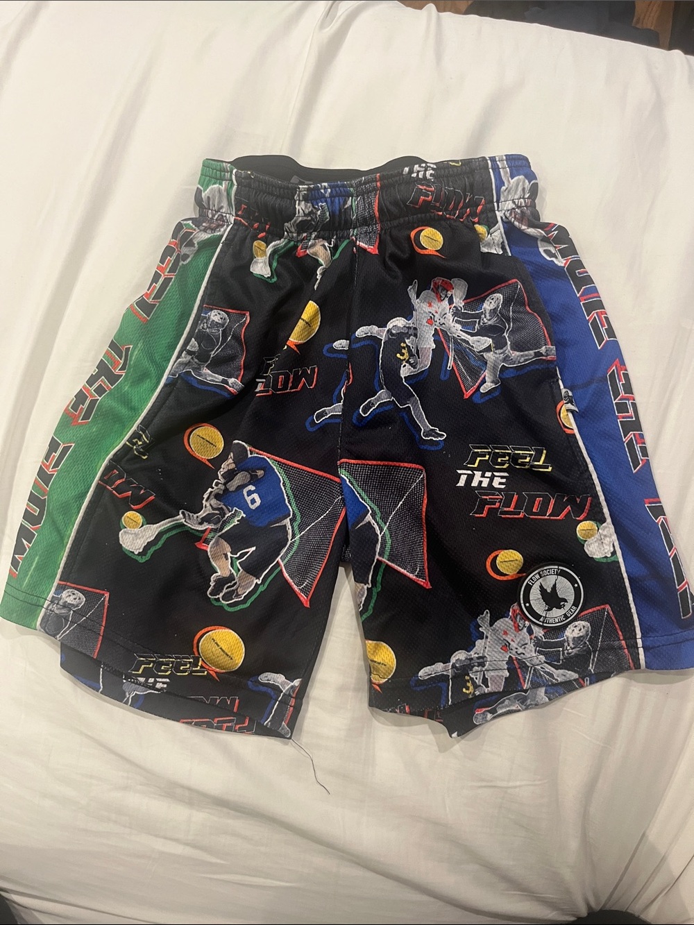 Flow society lacrosse shorts size youth medium size